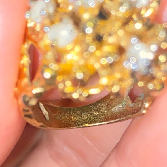 Antique unique gold plated ring - Picture 5 of 5